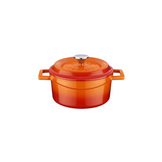 Casseruola <Trendy>, ghisa, 16 cm, colore arancio - LAVA