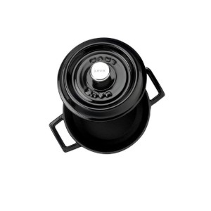 Saucepan, "Trendy" range, cast iron, 16 cm, black - LAVA brand