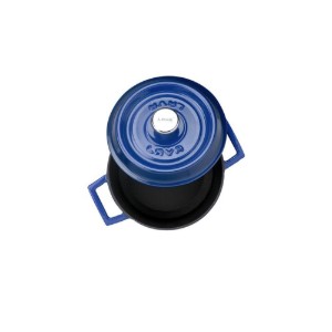 Saucepan, "Trendy" range, cast iron, 14 cm, blue - LAVA brand