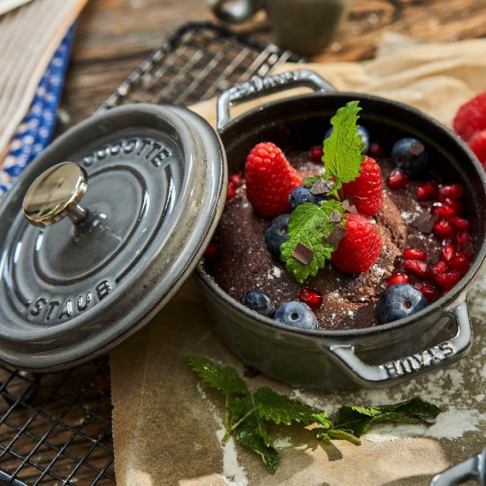 Cocotte kookpot, gietijzer, 12cm/0.4L, Graphite Grey - Staub