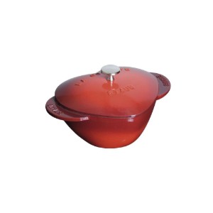 Cocotte coeur, ghisa, 20 cm/1.75L, Cherry - Staub