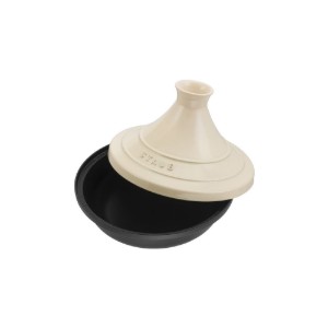 Tajine van gietijzer met keramisch deksel, 20 cm/0.6 l, Cream - Staub