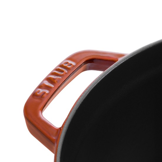 Gietijzeren Cocotte kookpot, 24 cm/3.8L, Cinnamon - Staub