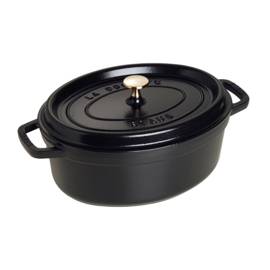 Pentola ovale Cocotte, ghisa, 31cm/5.5L, Black - Staub