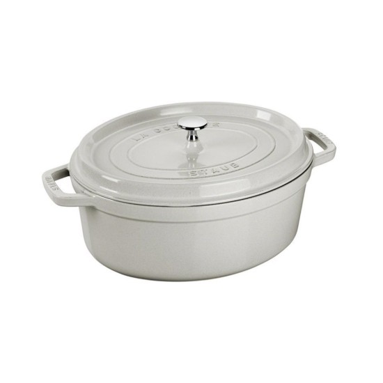 Pentola Cocotte ovale, ghisa, 27 cm/3,2 l, White Truffle - Staub