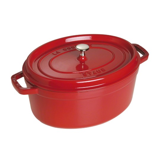 Olla ovalada Cocotte, hierro fundido, 31 cm/5,5L, Cherry - Staub 