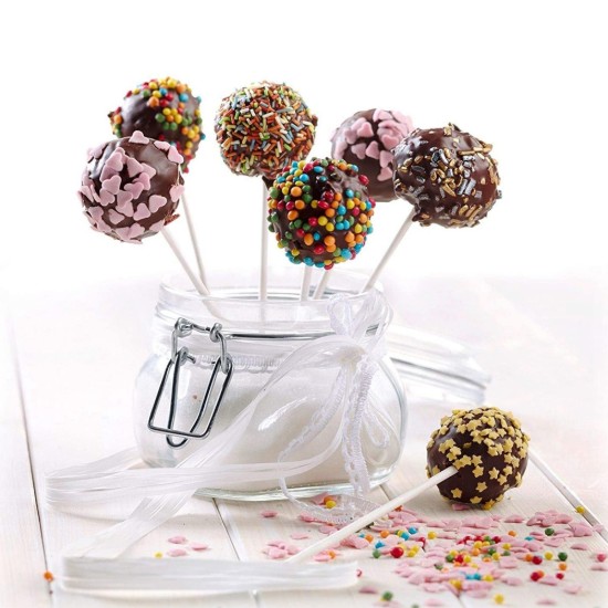 Set di 48 bastoncini Cake Pops, 15 cm, plastica - Westmark