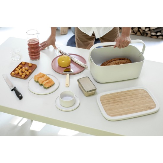Brooddoos met bamboe deksel, 25,5 x 39,5 cm, Lichtgrijs - Brabantia