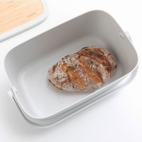 Brooddoos met bamboe deksel, 25,5 x 39,5 cm, Lichtgrijs - Brabantia