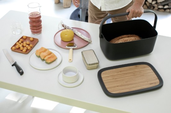 Brooddoos met bamboe deksel, 25,5 x 39,5 cm, Donkergrijs - Brabantia