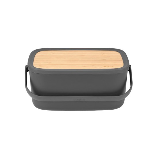 Brooddoos met bamboe deksel, 25,5 x 39,5 cm, Donkergrijs - Brabantia
