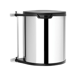 Pattumiera da incasso, acciaio inossidabile, 15 L, acciaio brillante - Brabantia