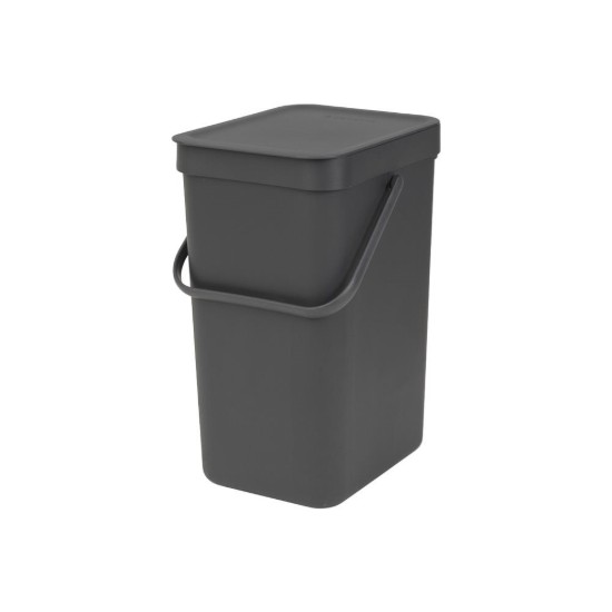 Mülleimer "Sort&Go", Kunststoff, 12 L, Grau - Brabantia
