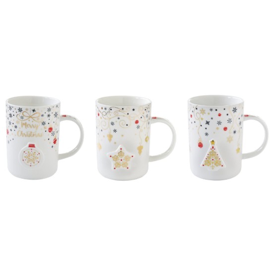 Porseleinen mok, 370 ml, "Merry Christmas" - Easy Life