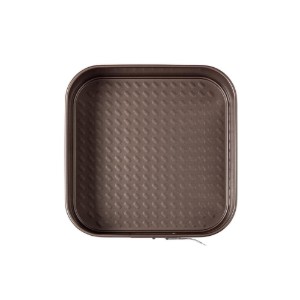 Teglia quadrata, con fondo asportabile, "ASIMETRIA", 24 cm, acciaio al carbonio - Pyrex