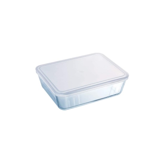 Set of 2 rectangular food containers, with lids, made of "Cook & Freeze" heat-resistant glass, 1.5L / 2.6 L - Pyrex