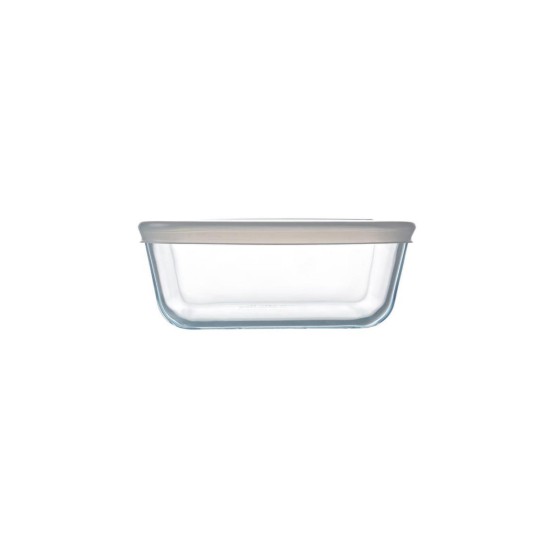 "Cook & Freeze" square food container, made of heat-resistant glass, 2 L, with plastic lid - Pyrex