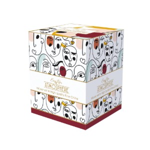 "Modernism" mug provided with with lid and metal infuser, porcelain, 350 ml  - Easy Life