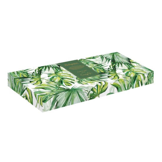 "Leaves Light Green" porcelain platter, 39 x 16 cm - Easy Life brand
