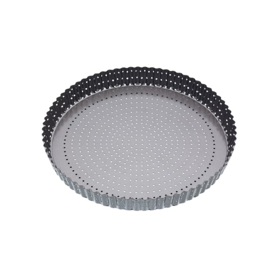 Perforated tart tray, steel, 30 cm - Kitchen Craft