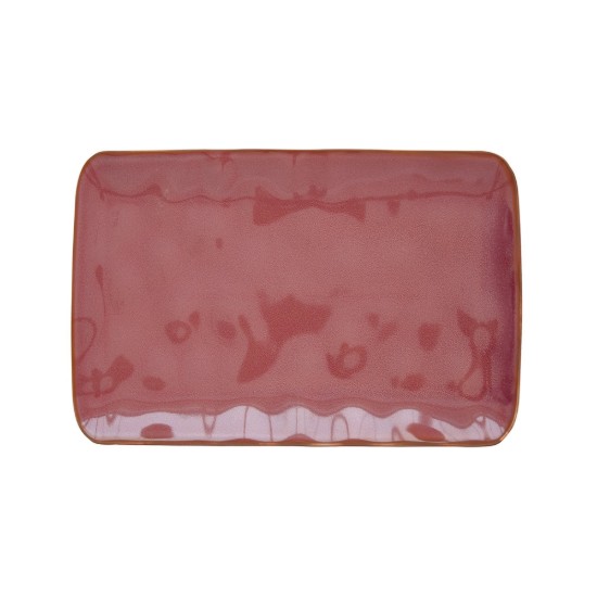 Piatto in porcellana, 27 x 19 cm, "Interiors Burgundy" - Easy Life