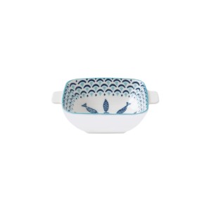 Ciotola in porcellana con manici,15 x 12 cm, "Sea Shore" - Easy Life
