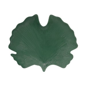 Piatto in porcellana "Tropical Leaves Green", 35 x 29 cm - Easy Life 