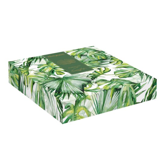 Porseleinen schotel "Tropical Leaves Green", 35 x 29 cm - Easy Life 