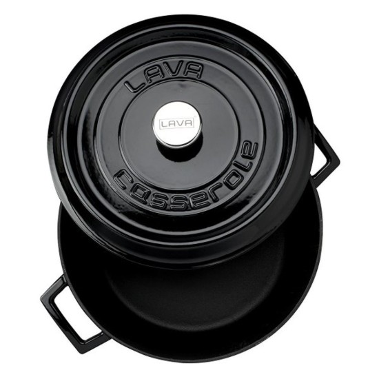 Cratita fonta 28 cm "Trendy", negru - LAVA