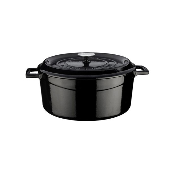 Panela, ferro fundido, 24 cm, linha "Trendy", preto - lava marca