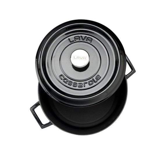 Panela, ferro fundido, 24 cm, linha "Trendy", preto - lava marca