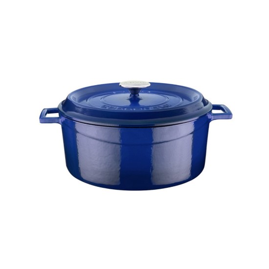 Saucepan, cast iron, 24 cm, "Trendy", blue - LAVA