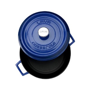 Casseruola, ghisa, 24 cm, gamma "Trendy", blu - marca LAVA