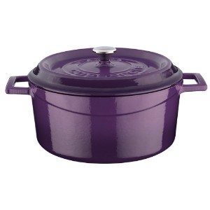 Casseruola, ghisa, 32 cm, gamma "Trendy", viola - marca LAVA