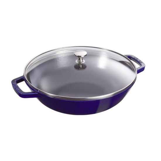 Padella wok, ghisa, 30cm, Dark Blue - Staub
