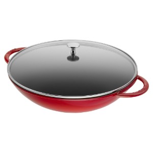  Wok pan, cast iron, 37 cm, Cherry - Staub