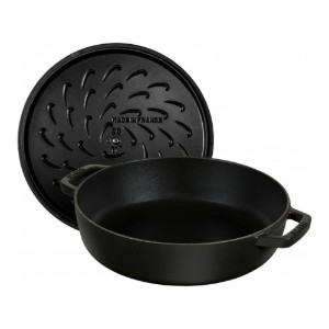 Chistera braadpan, gietijzer, 28 cm, Black - Staub