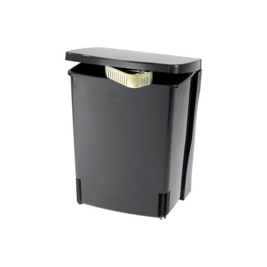 Inbouw prullenbak, kunststof, 10 L, Zwart - Brabantia