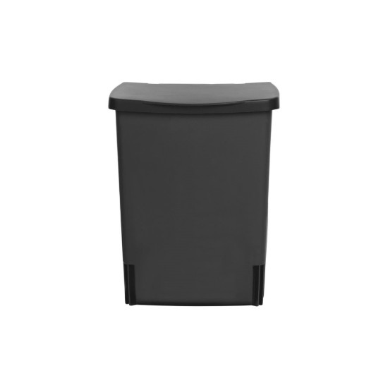 Inbouw prullenbak, kunststof, 10 L, Zwart - Brabantia