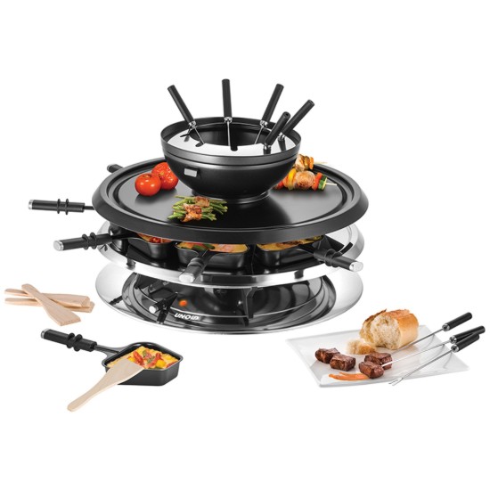 Piano cottura elettrico Raclette Multi 4 in 1, 1300 W - Unold