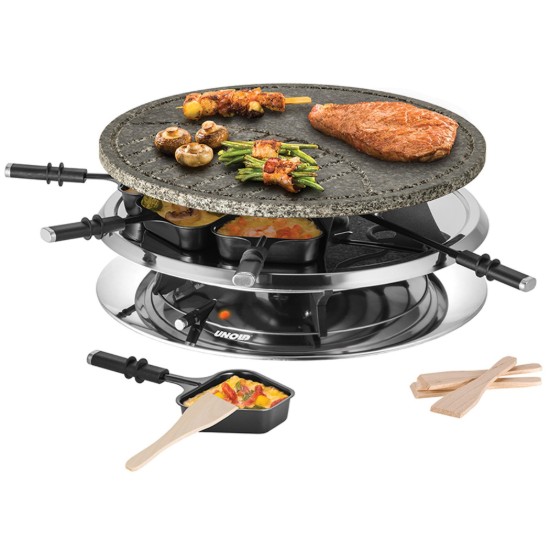 Piano cottura elettrico Raclette Multi 4 in 1, 1300 W - Unold
