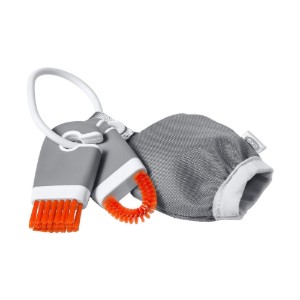 Set di pulizia in 3 pezzi per schermo di tastiera e laptop, nylon e microfibra - OXO