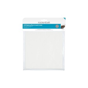 Set di carta da forno, 100 pezzi, 20 x 20 cm - di Kitchen Craft