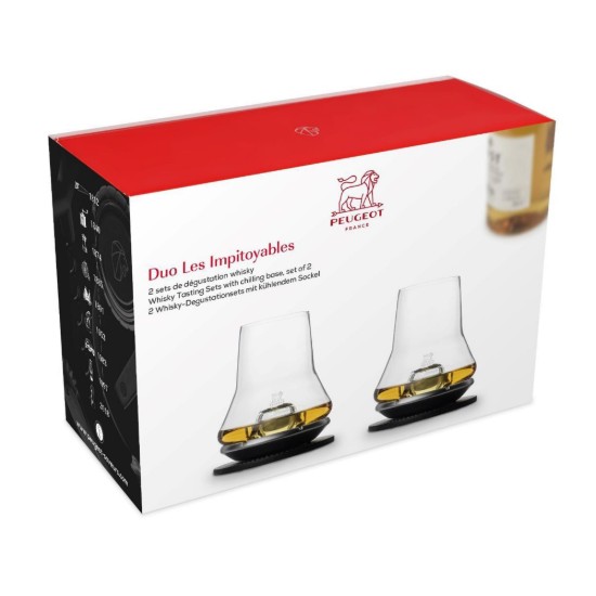 Conjunto de 2 copos de whisky com base refrescante, 380 ml, "Les Impitoyables" - Peugeot