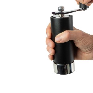 "Isen" zoutmolen met slinger, 18 cm, Mat Zwart - Peugeot
