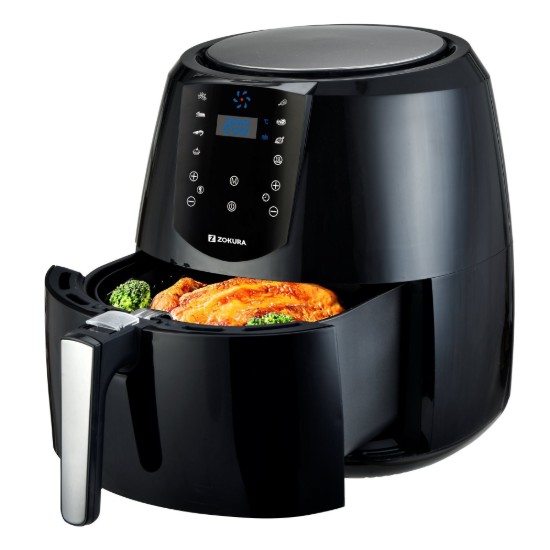 Heteluchtfriteuse, 5,2 L, 1800 W - Zokura