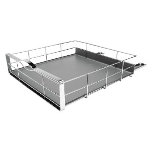Organizer scorrevole per mobile, 50,2 x 50,8 cm - marchio "simplehuman".