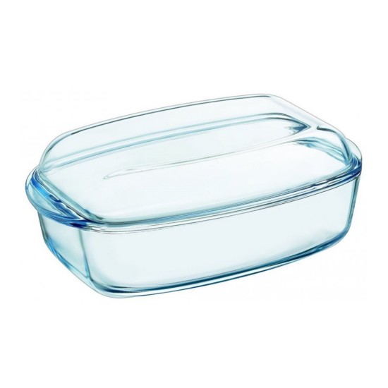 Piatto rettangolare con coperchio, in vetro resistente al calore, "Essentials", 4,4L + 2,3L - Pyrex