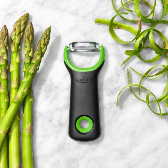 Pelapatate per asparagi, acciaio inox, verde - OXO