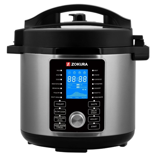 2-in-1 multifunctionele elektrische snelkookpan, 5,6 L, 1500 W - Zokura